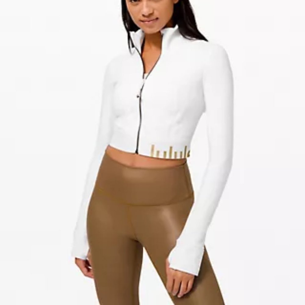 Lululemon Define Jacket Cropped Jacket |White Gold | Sz 4